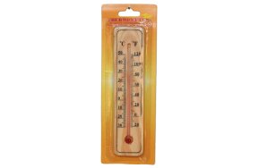 WOODEN THERMOMETER SMALL 15cm